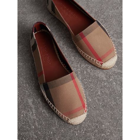 burberry check linen cotton espadrilles|Shop Burberry Check Print Espadrilles .